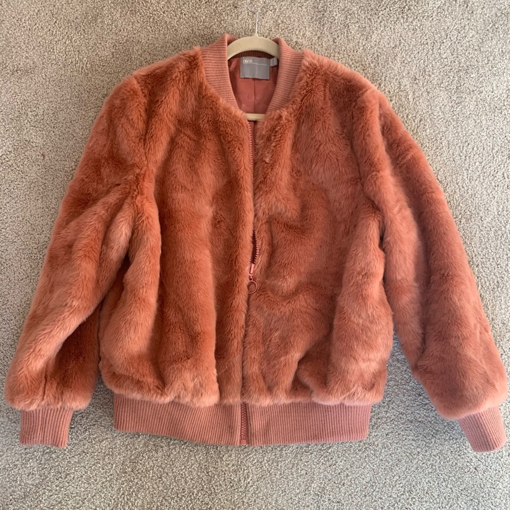 ASOS Faux Fur Bomber Jacket